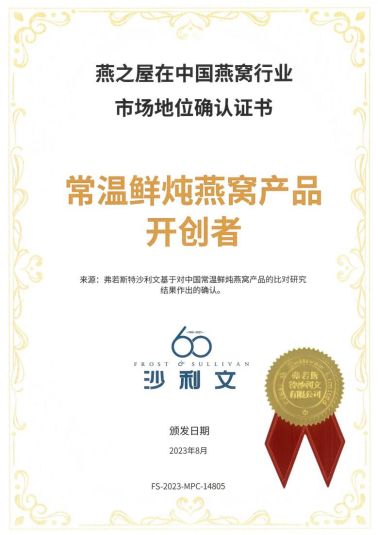 人体试食实验验证 食用鲜炖燕窝显著改善皮肤质量